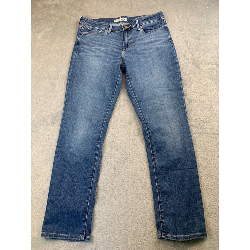 Signature‎ Levi Strauss Jeans Womens 12S Medium Blue Mid-Rise Straight Leg